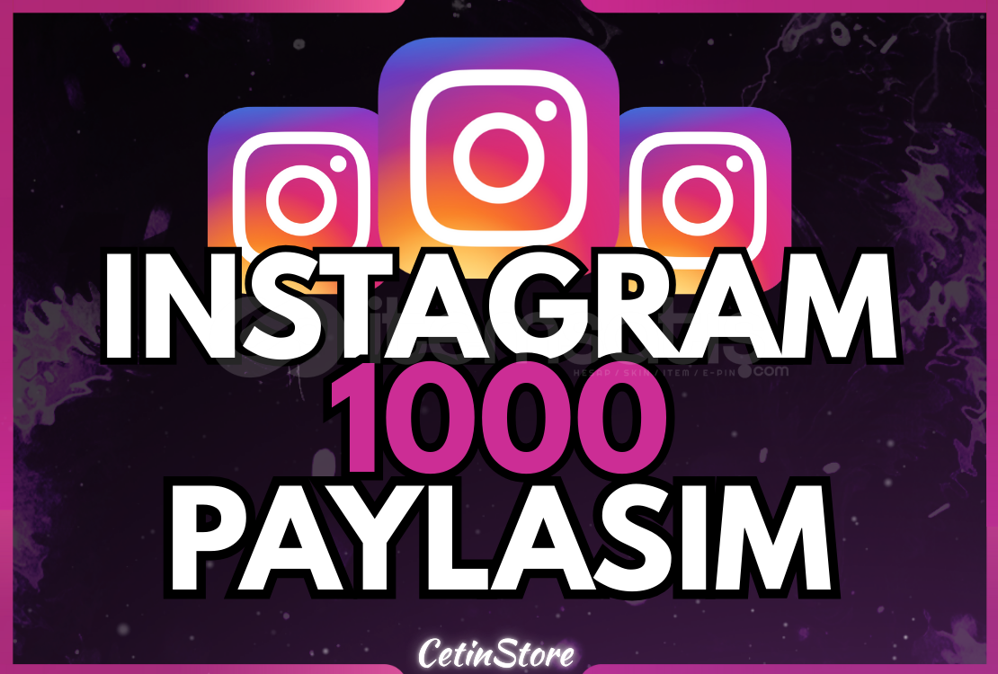 ⭐️İNSTAGRAM 1000 PAYLAŞIM - KALİTELİ⭐️ ⭐️İNSTAGRAM 1000 PAYLAŞIM - KALİTELİ⭐️