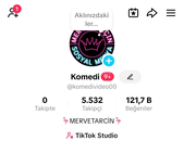 5532 Takipçili LİVELI Tiktok Hesabı
