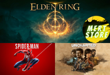 Elden Ring + SpiderMan Remastered + Uncharted 