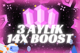 ⭐️[BOTSUZ] DİSCORD 3 AYLIK 14X BOOST⭐️