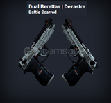 Dual Berettas Dezastre Battle Scarred