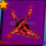 Dual Crimson Katana (Blade Ball)