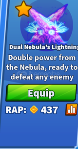 Dual Nebula Lightting/Blade Ball