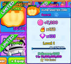 Dumb sinister lord 25level(secret)