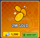 Dungeon Quest : 2M Gold GİFT