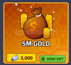 Dungeon Quest : 5M Gold GİFT