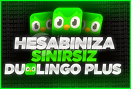 ⭐ DUOLİNGO PLUS + SINIRSIZ + HESABINIZA⭐