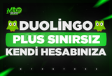 ⭐ DUOLİNGO PLUS SINIRSIZ - ✅ KENDİ HESABINIZA 