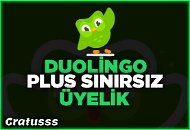 Duolingo Plus + Sınırsız Üyelik + Kişiye Özel