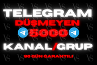 ⭐DÜŞMEYEN⭐ 5.000 TELEGRAM KANAL/GRUP ÜYE