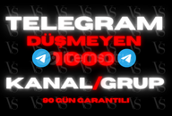 ⭐DÜŞMEYEN⭐ 1.000 TELEGRAM KANAL/GRUP ÜYE
