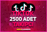 ⭐(DÜŞMEZ) Tiktok 2500 Takipçi