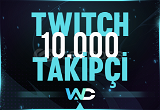 () Twitch 10000 Gerçek Takipçi