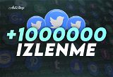 () Twitter 1000000 İzlenme Etkileşim