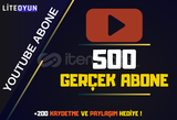 [DÜŞÜŞ YOK] YOUTUBE 500 ABONE ⭐ GARANTİLİ