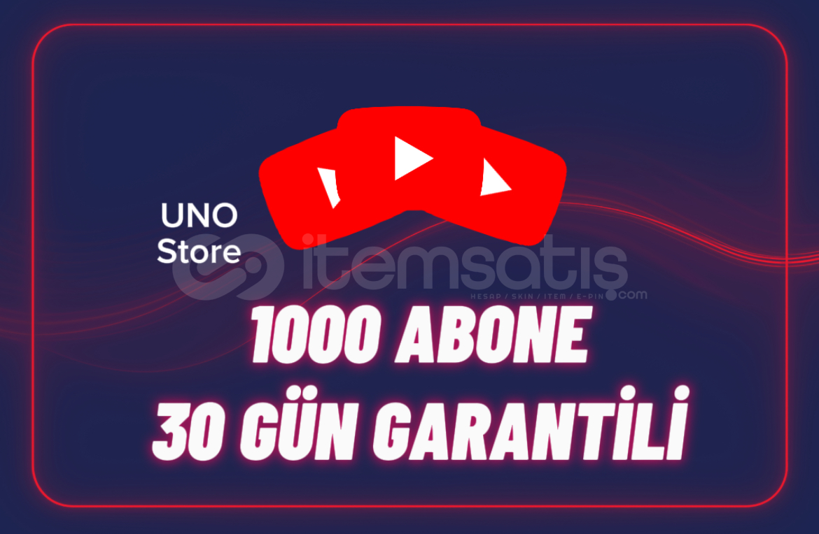 ⭐YouTube 1000 Abone - 30 Gün Garantili⭐ ⭐YouTube 1000 Abone - 30 Gün Garantili⭐