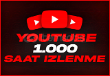 YouTube 1000 Saat İzlenme