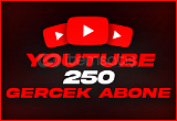 YouTube 250 Gerçek Abone