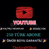 (DÜŞÜŞ YOK) YouTube 250 Türk Abone+ Para Kazan