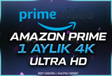 ☘️❤️AMAZON PRIME 1 AY 4K ULTRA HD + GARANTİ☘️❤️