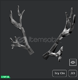 Silverthorn Antlers (LİMİTED İTEM 4K-5K Robux)