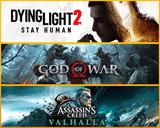 Dying Light 2 + God Of War + AC Valhalla