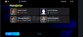 E football pes hesabı 3190 gücünde