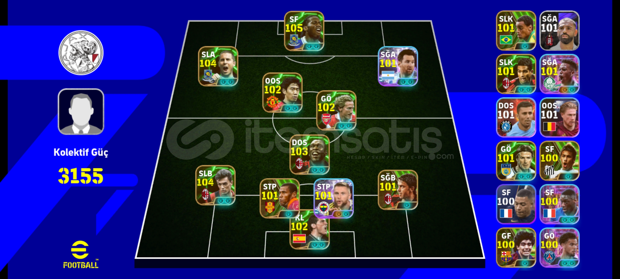E Football Mobile Satılık Hesap E Football Mobile Satılık Hesap