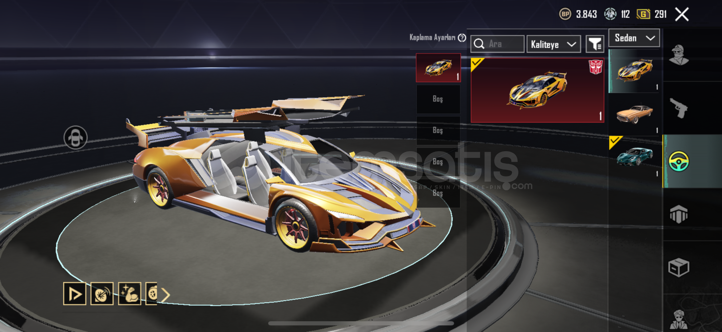 E-spor Aug 4spor araba E-spor Aug 4spor araba