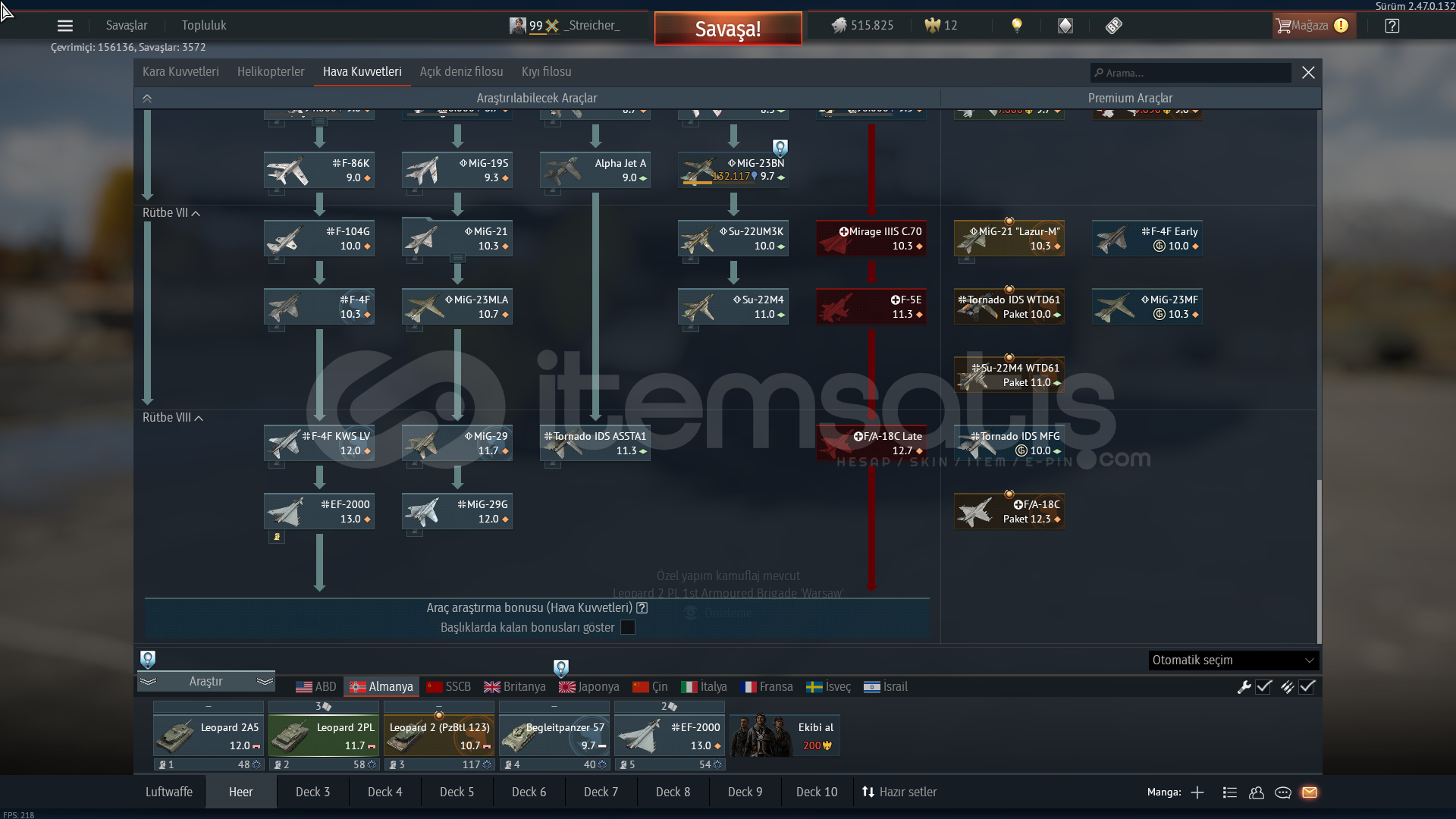 EF-2000 LEOPARD 2A5 LEOPARD PL F-4F KWS LV EF-2000 LEOPARD 2A5 LEOPARD PL F-4F KWS LV