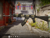 EF STİCKERLI AK-47 SİMSİYAH 