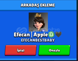 Efecan Apple arkadaş ekleme