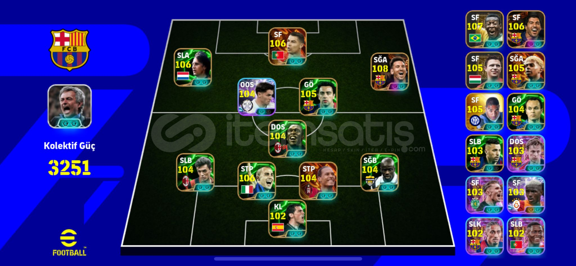 Efootbal kolaftik güç 3250 ios baglı