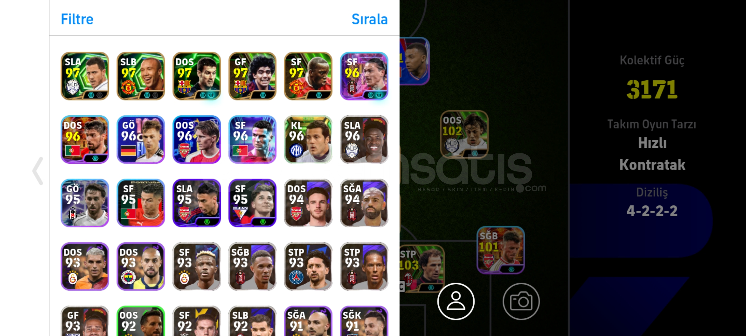 Efootball 2025 3170Kg Hesap Satılık 550TL Efootball 2025 3170Kg Hesap Satılık 550TL