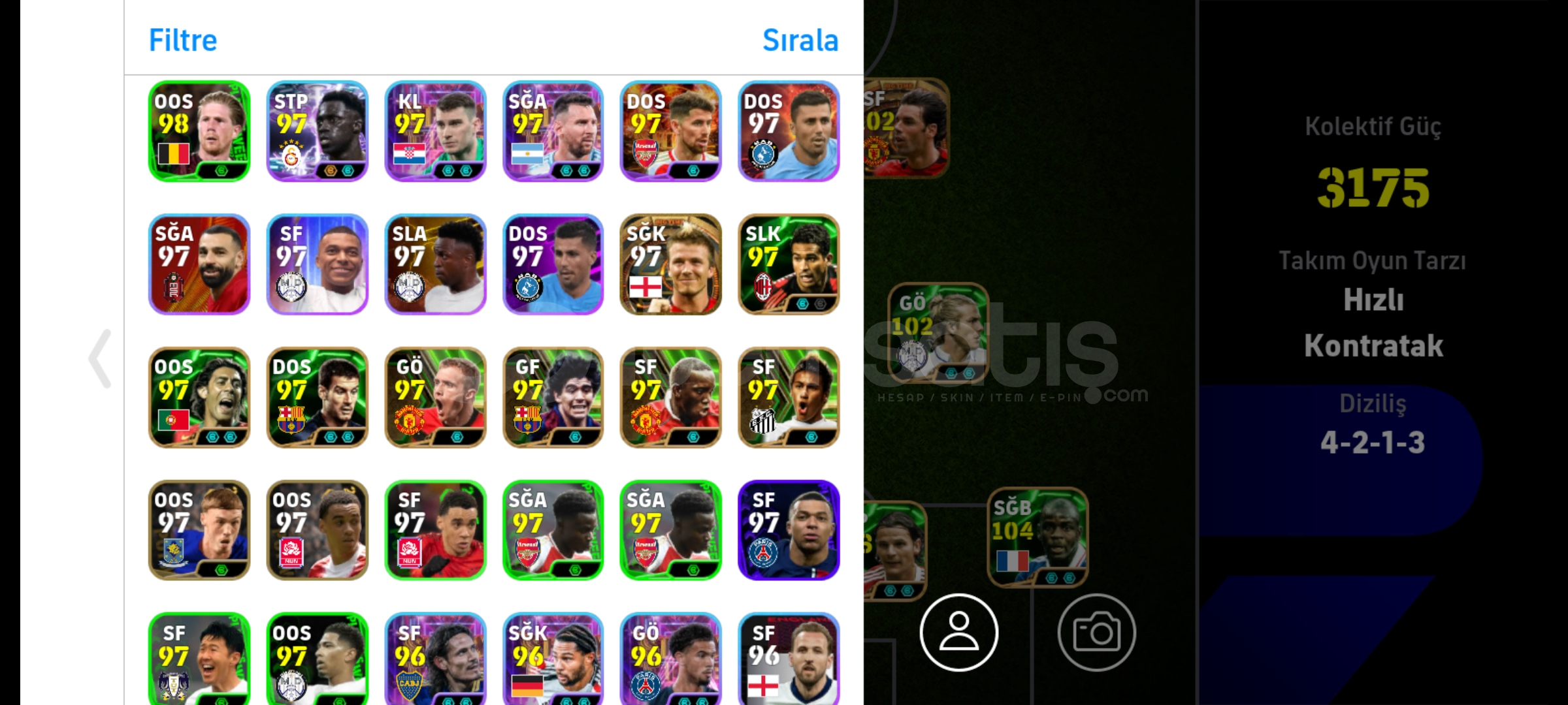 Efootball 2026 Epic Kadro 3175 KG Efootball 2026 Epic Kadro 3175 KG