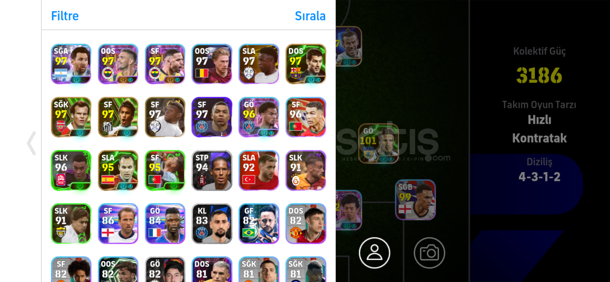 eFootball 3202 KG | CR7 Messi Bale Kadro ????”