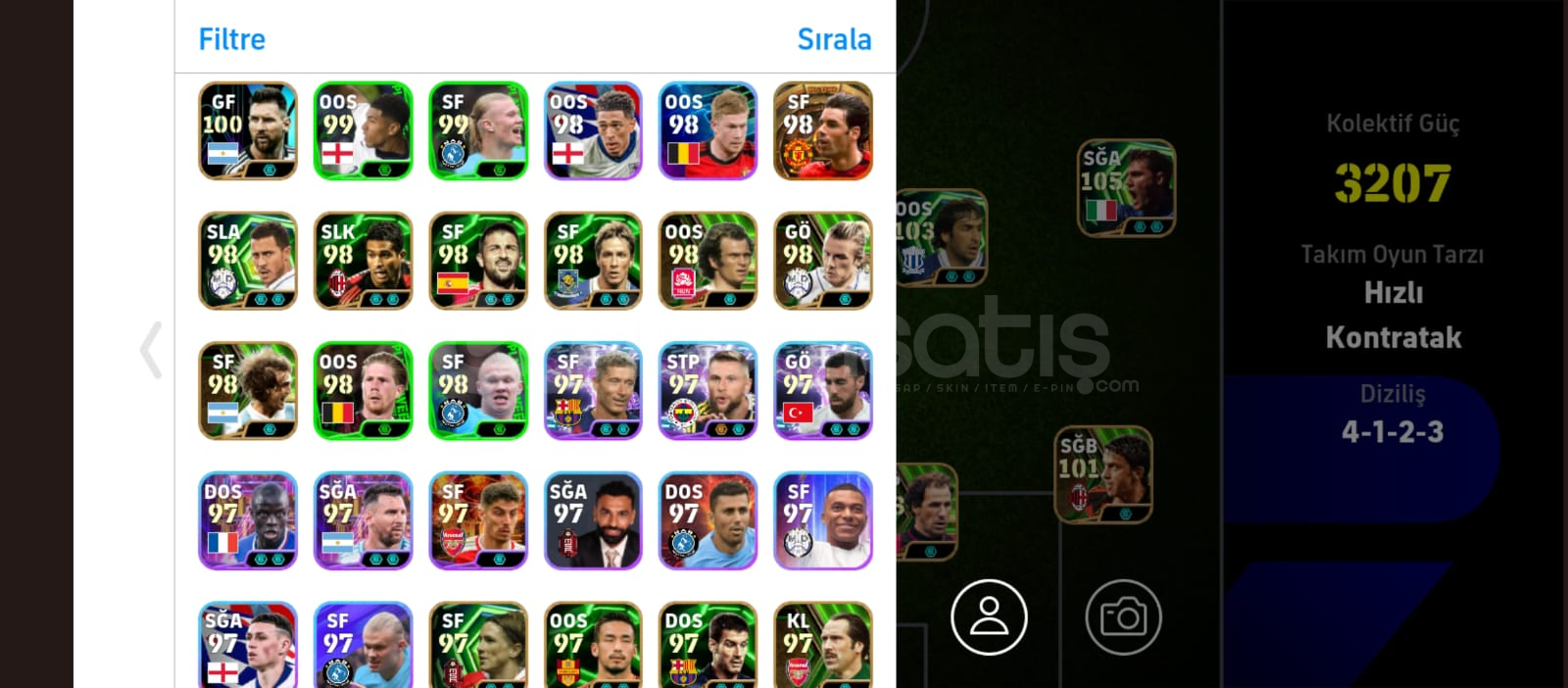 ⭐EFOOTBALL 3207 HESAP SATILIK ⭐ ⭐EFOOTBALL 3207 HESAP SATILIK ⭐