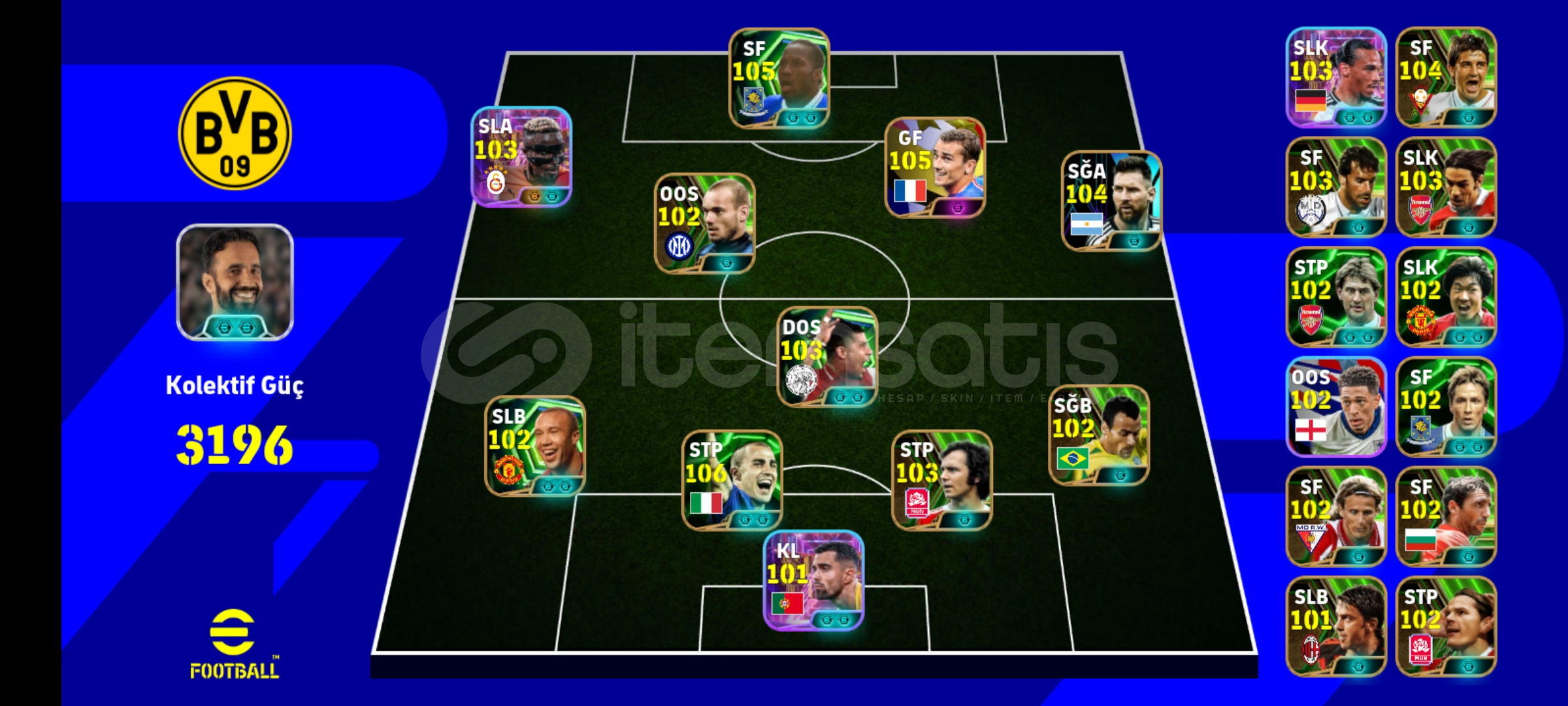 Efootball hesab 3196 kgli hesab  Efootball hesab 3196 kgli hesab