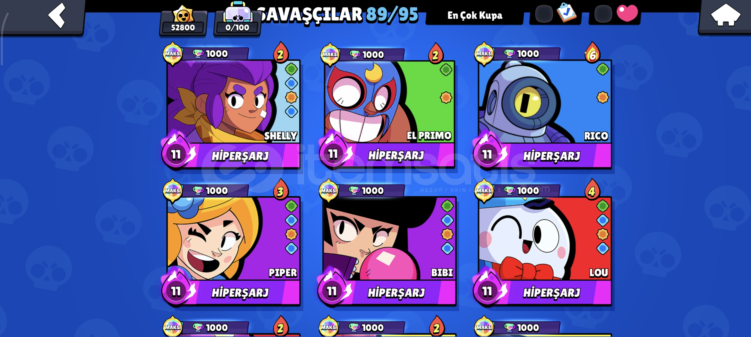 Efsane Brawl Stara Hesabı Efsane Brawl Stara Hesabı