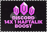 ⭐[Efsane Fiyat] Discord 1 HAFTALIK 14X BOOST⭐