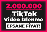 EFSANE FİYAT KISA SÜRE! 2.000.000 VİDEO İZLENME