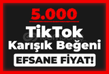 EFSANE FİYAT KISA SÜRE! 5.000 KARIŞIK BEĞENİ