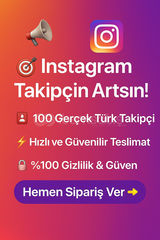⭐ [EFSANE] İnstagram 100 Türk Takipçi ⭐