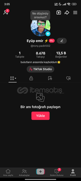 ⚡ EFSANE KEŞFET 8.000 AKTİF TAKİPÇİLİ hesap
