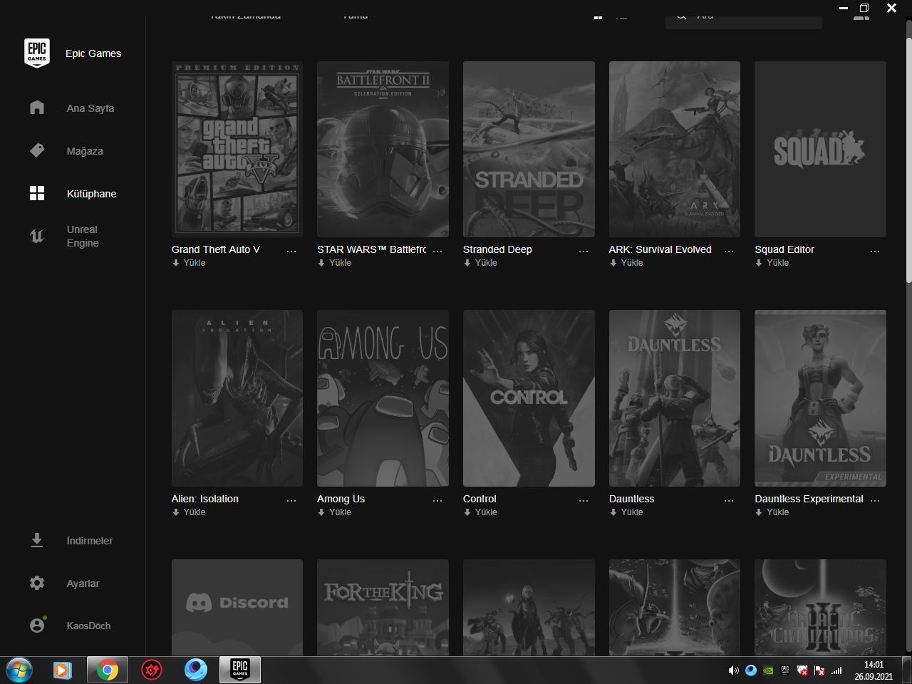 как открыть оверлей эпик геймс