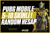 ⭐5-10 SKİNLİ RANDOM HESAP PUBG MOBİLE⭐
