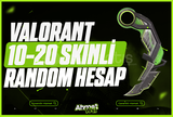 ⭐10-20 SKİNLİ RANDOM HESAP VALORANT⭐