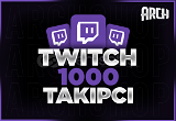⭐[EFSANE] Twitch 1000 Takipçi | GARANTİLİ⭐