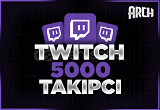 ⭐[EFSANE] Twitch 5000 Takipçi | GARANTİLİ⭐