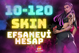 ⭐EFSANEVİ 10-120 SKİN GARANTİLİ HESAP⭐